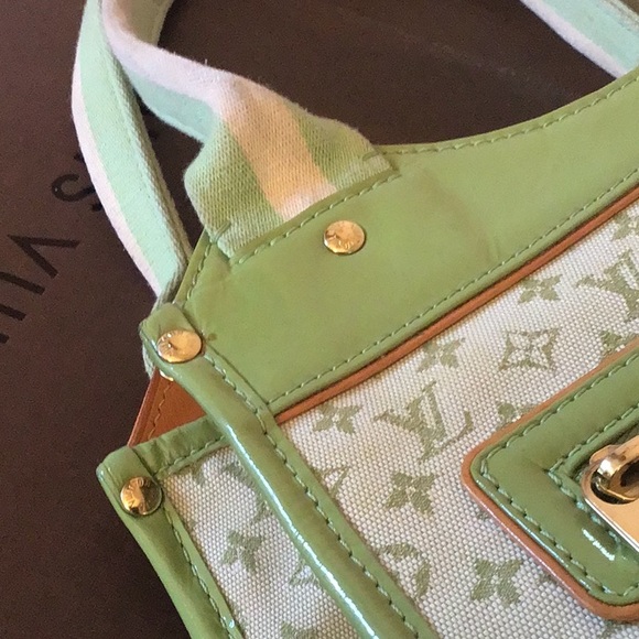 Louis Vuitton Green Kathleen Mini Lin Sac - Picture 7 of 16